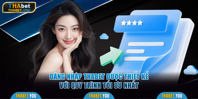Đăng nhập Thabet được thiết kế với quy trình tối ưu nhất